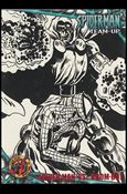 1997 Fleer Ultra Spider-Man (Base Set Red) card 50 Spider-Man Vs. Doom-Bot