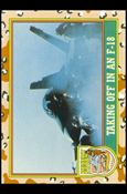 Desert Storm: Series 1 (Base Set) card 28 Taking Off in an F-18