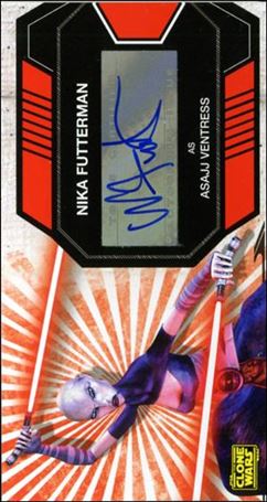 Star Wars: The Clone Wars Widevision (Autograph Subset) card 6 Nika Futterman - Asajj Ventress