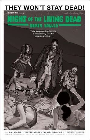 Night of the Living Dead: Death Valley issue 1-D Classic Black & White Cover
