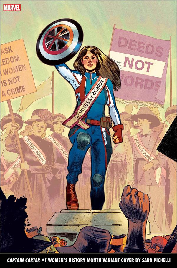 Captain Carter issue 1-C Sara Pichelli Women's History Month Cover