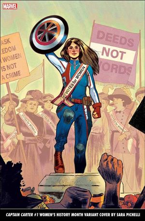 Captain Carter issue 1-C Sara Pichelli Women's History Month Cover