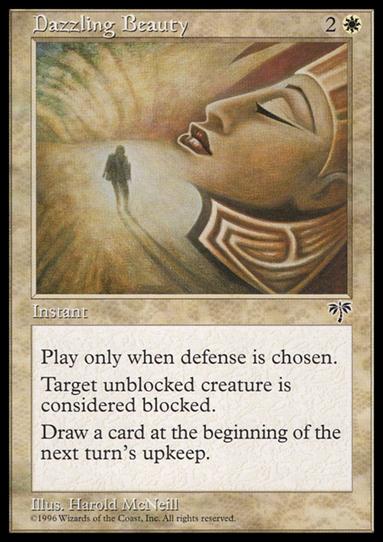 Magic the Gathering: Mirage (Base Set) card 8 Dazzling Beauty