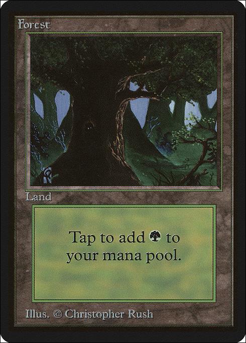 Magic the Gathering: Limited Edition Beta (Base Set) card 292-C Forest