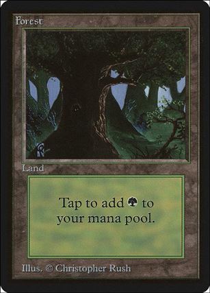 Magic the Gathering: Limited Edition Beta (Base Set) card 292-C Forest