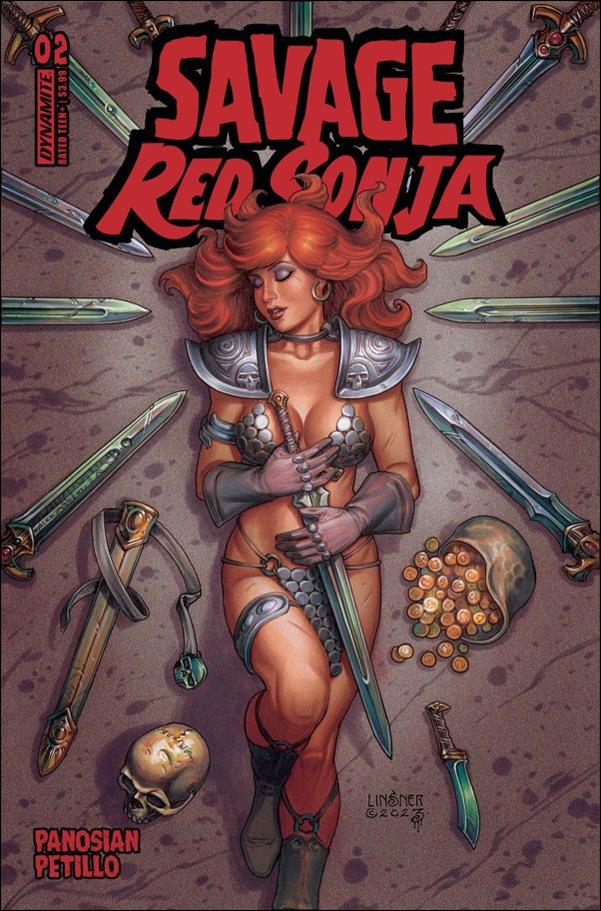 Savage Red Sonja issue 2-C Joseph Michael Linsner Cover