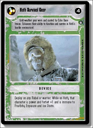 Star Wars: Hoth Limited (Base Set) card 111 Hoth Survival Gear