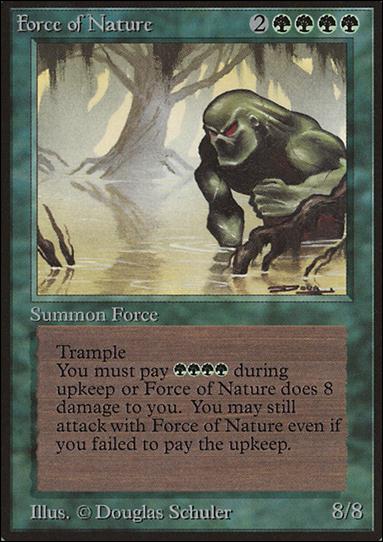 Magic the Gathering: Limited Edition Beta (Base Set) card 195 Force of Nature