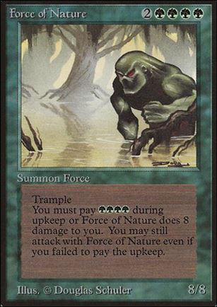 Magic the Gathering: Limited Edition Beta (Base Set) card 195 Force of Nature
