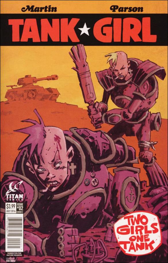 Tank Girl: Two Girls, One Tank issue 2-C Rob Davis Cover