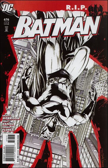 Batman (1940) issue 676-D Tony Daniel Black and White Cover (3rd Printing)