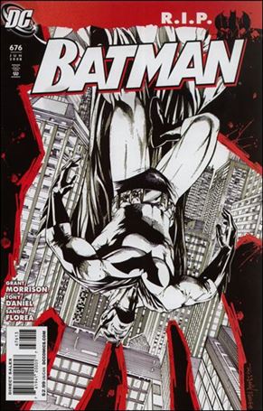 Batman (1940) issue 676-D Tony Daniel Black and White Cover (3rd Printing)