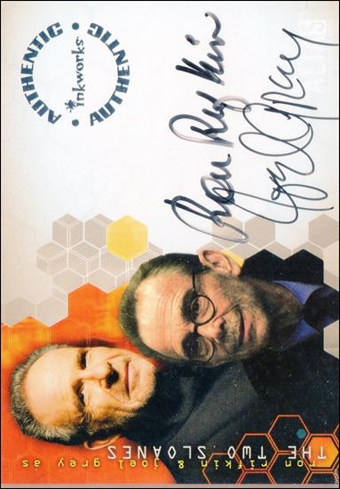 Alias: Season Four (Autograph Subset) card ATS Ron Rifkin & Joel Grey as the Two Sloanes