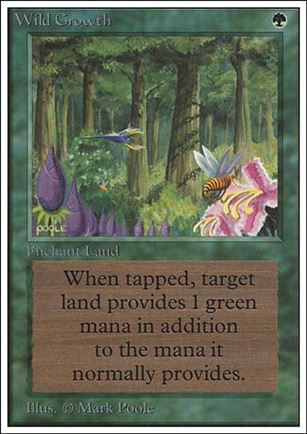 Magic the Gathering: Unlimited (Base Set) card 230 Wild Growth