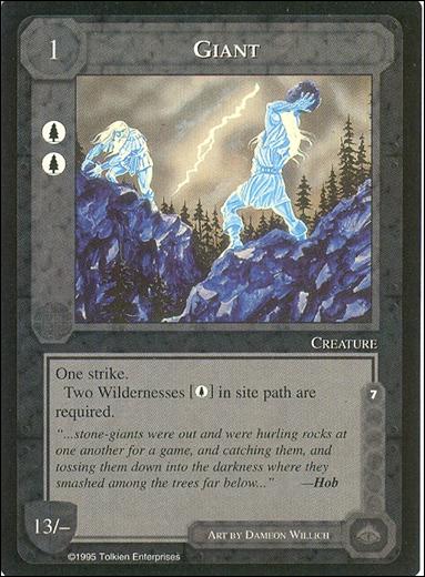 Middle-Earth: The Wizards (Base Set) card 180 Giant