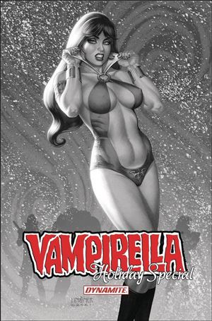 Vampirella Holiday Special issue 1-F Joseph Michael Linsner 1:11 Black & White Cover