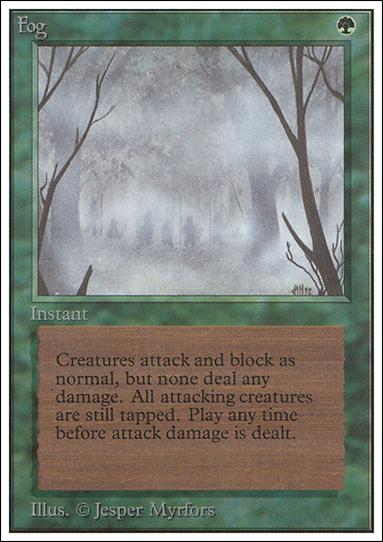 Magic the Gathering: Unlimited (Base Set) card 194 Fog