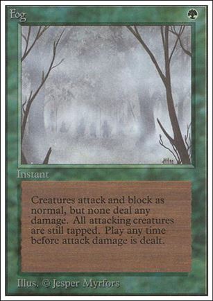 Magic the Gathering: Unlimited (Base Set) card 194 Fog