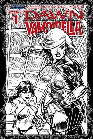 Dawn/Vampirella issue 1-D Baltimore Comic Con Line Art Ladies Edition