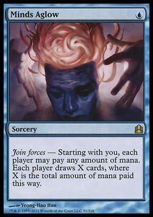 Magic the Gathering: Commander (Base Set) card 51 Minds Aglow