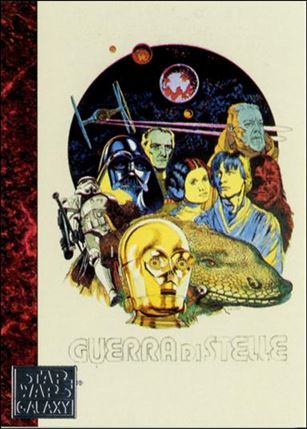Star Wars Galaxy: Series 1 (Factory Base Set) card 58 Italian Poster Art