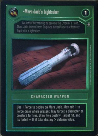 Star Wars: Reflections II: Expanding the Galaxy (Base Set) card 77 Mara Jade's Lightsaber