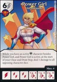 DC Comics Dice Masters World's Finest card 62 Power Girl: Heat Vision