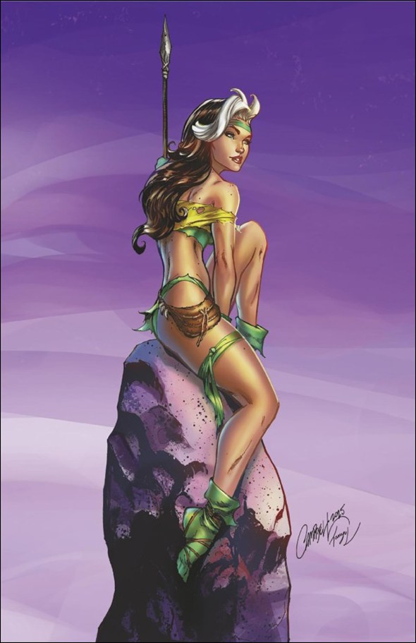 Rogue: The Savage Land issue 4-E J. Scott Campbell Virgin 1:100 Cover