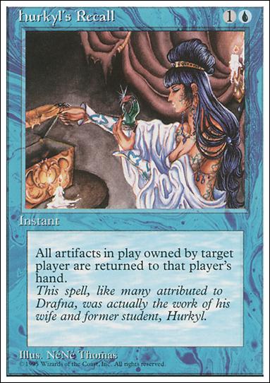 Magic the Gathering: 4th Edition (Base Set) card 77 Hurkyl's Recall