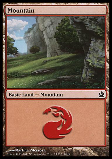 Magic the Gathering: Commander (Base Set) card 314 Mountain