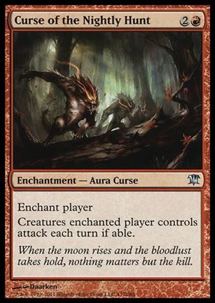 Magic the Gathering: Innistrad (Base Set) card 137 Curse of the Nightly Hunt