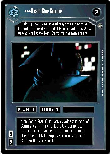 Star Wars: A New Hope Limited (Base Set) card 20 Death Star Gunner