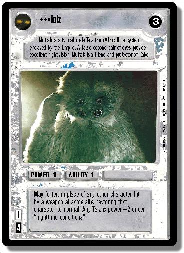 Star Wars: Premiere Limited (Base Set) card 172 Talz