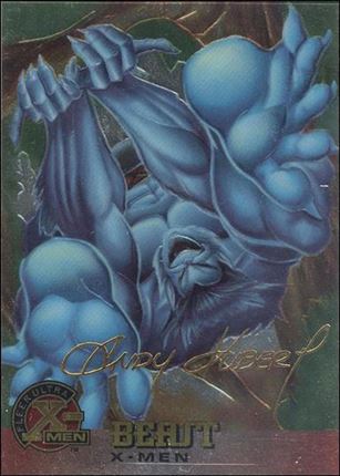 1996 Fleer Ultra X-Men All Chromium (Gold Signature Parallel Base Set) card 2 Beast