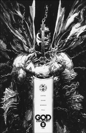 God Country issue 5-D Gerardo Zaffino Black & White Spawn Cover