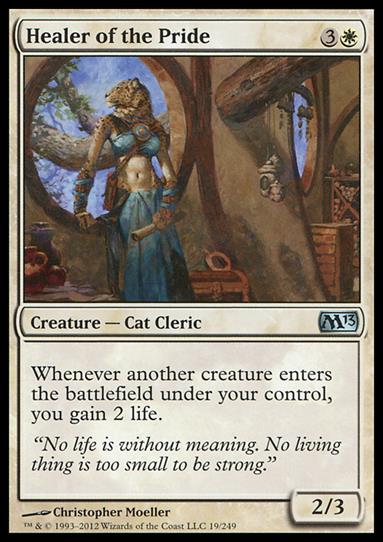 Magic the Gathering: 2013 Core Set (Base Set) card 19 Healer of the Pride