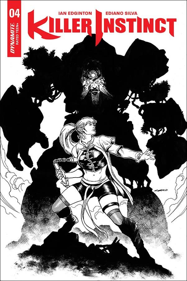Killer Instinct (2017) issue 4-E Yildiray Cinar 1:20 Black & White Cover