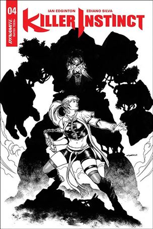 Killer Instinct (2017) issue 4-E Yildiray Cinar 1:20 Black & White Cover