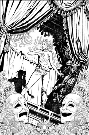 Lamentation issue 1-E Yanick Paquette 1:15 Black and White Cover