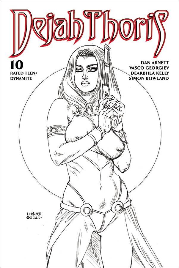 Dejah Thoris (2019) issue 10-J Joseph Michael Linsner 1:20 Black & White Cover