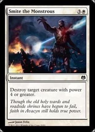 Magic the Gathering: Duel Decks: Heroes vs. Monsters (Base Set) card 29 Smite the Monstrous