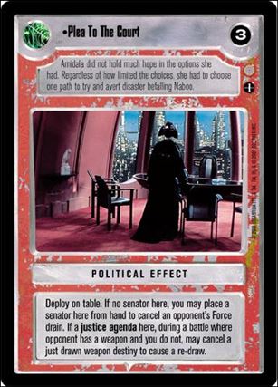 Star Wars: Coruscant Limited (Base Set) card 144 Plea To The Court