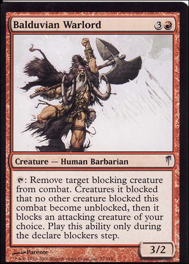 Magic the Gathering: Coldsnap (Base Set) card 77 Balduvian Warlord