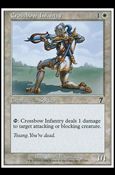 Magic the Gathering: 7th Edition (Base Set) card 12 Crossbow Infantry