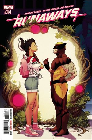 Runaways (2017) issue 34 Molly & Wolverine Cover