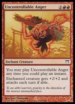 Magic the Gathering: Champions of Kamigawa (Base Set) card 195 Uncontrollable Anger