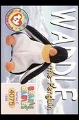 Beanie Babies Series 1 (Base Set) card 143 Waddle the Penguin