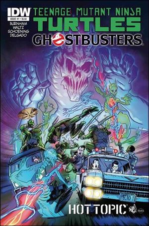 Teenage Mutant Ninja Turtles/Ghostbusters issue 1-F Adam Gorham Hot Topic Cover