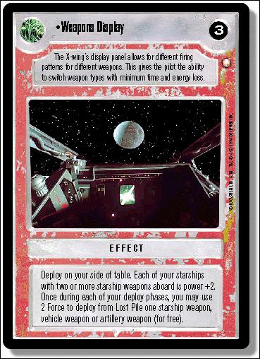 Star Wars: Special Edition Limited (Base Set) card 238 Weapons Display