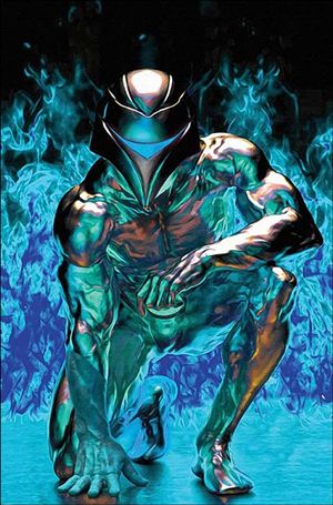 Silverhawks (2025) issue 1-ZX Mark Spears Blue Foil Virgin 1:15 Cover